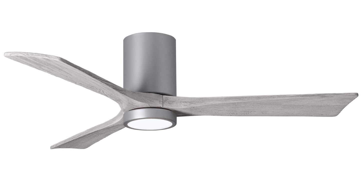 IR3HLK-BN-BW-52 Atlas Irene 52" Ceiling Fan in Brushed Nickel with Barnwood Tone Blades