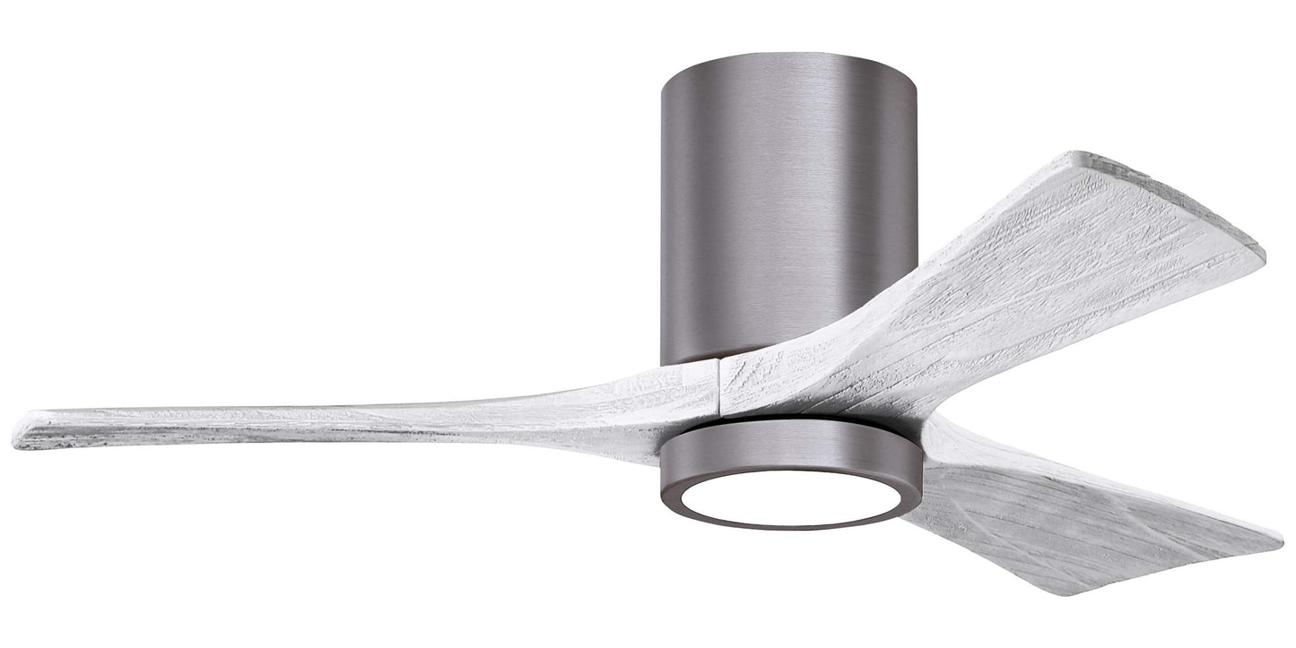 IR3HLK-BP-MWH-42 Atlas Irene 42" Ceiling Fan in Brushed Pewter with Matte White Blades