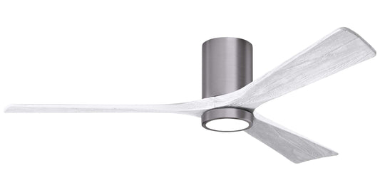 IR3HLK-BP-MWH-60 Atlas Irene 60" Ceiling Fan in Brushed Pewter with Matte White Blades