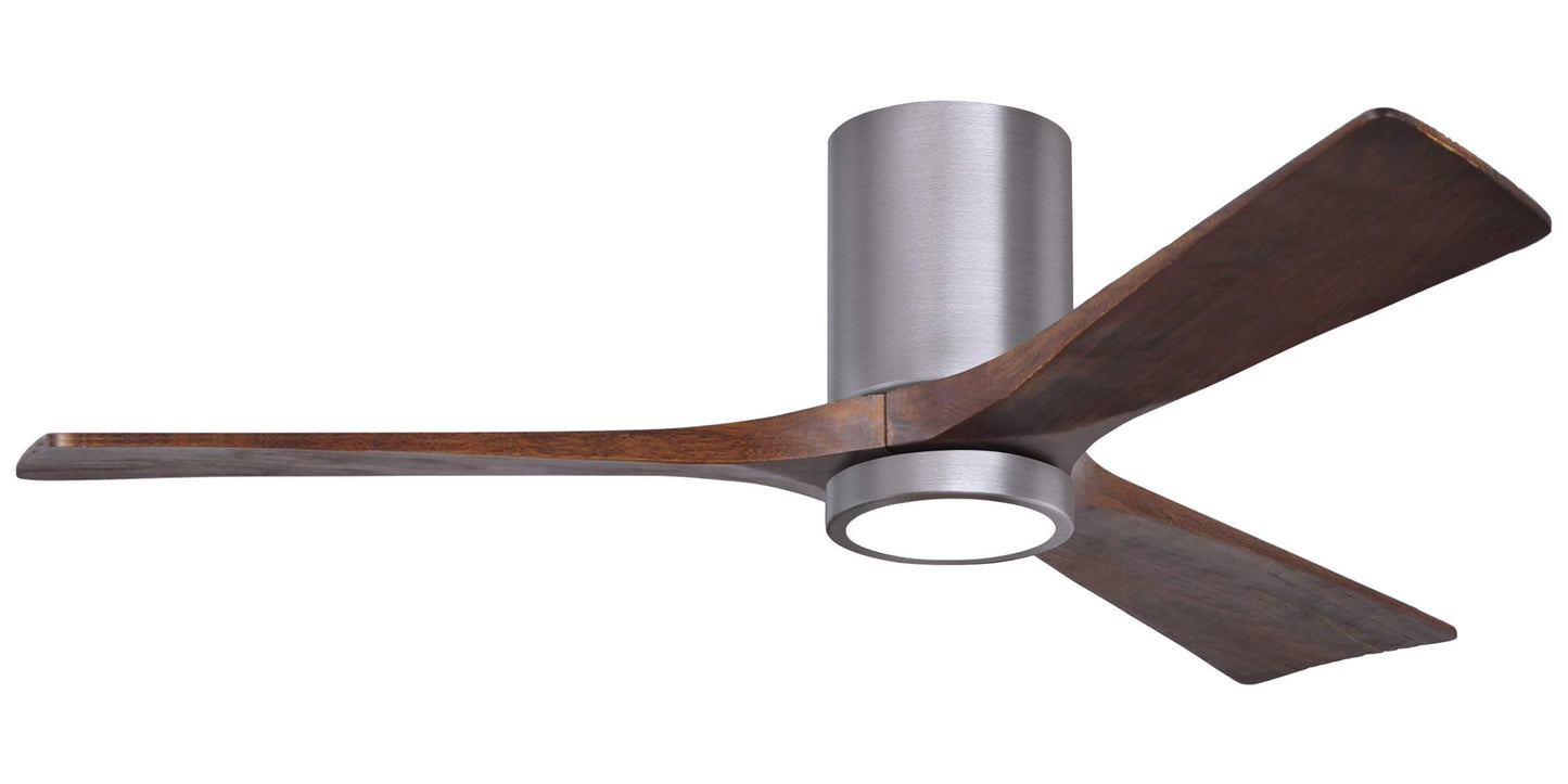 IR3HLK-BP-WA-52 Atlas Irene 52" Ceiling Fan in Brushed Pewter with Walnut Tone Blades