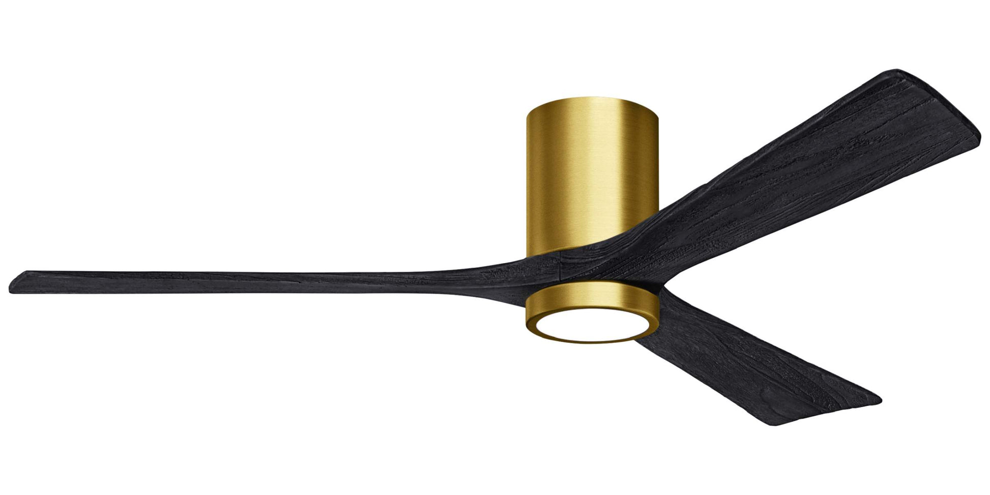 IR3HLK-BRBR-BK-60 Atlas Irene 60" Ceiling Fan in Brushed Brass with Matte Black Blades