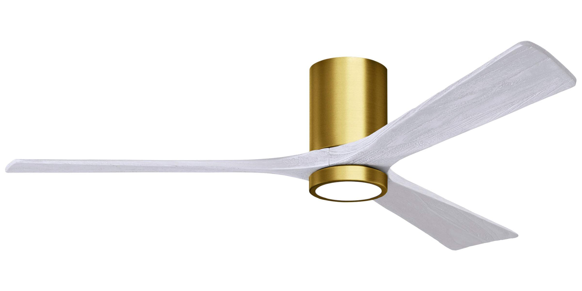 IR3HLK-BRBR-MWH-60 Atlas Irene 60" Ceiling Fan in Brushed Brass with Matte White Blades