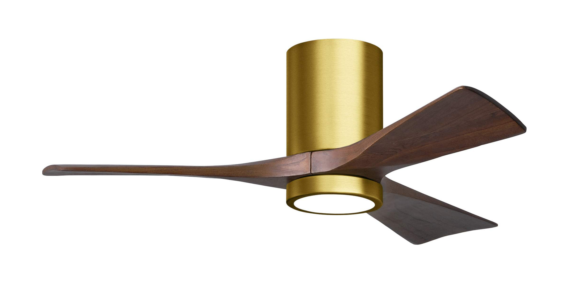 IR3HLK-BRBR-WA-42 Atlas Irene 42" Ceiling Fan in Brushed Brass with Walnut Blades