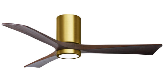 IR3HLK-BRBR-WA-52 Atlas Irene 52" Ceiling Fan in Brushed Brass with Walnut Blades