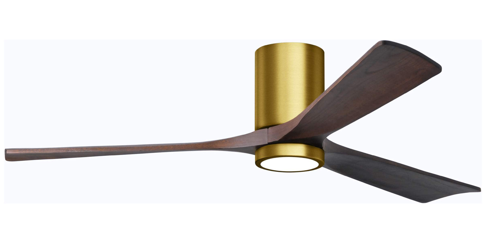 IR3HLK-BRBR-WA-60 Atlas Irene 60" Ceiling Fan in Brushed Brass with Walnut Blades