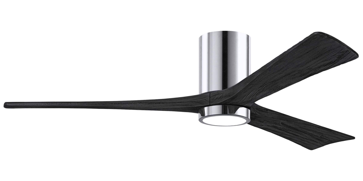 IR3HLK-CR-BK-60 Atlas Irene 60" Ceiling Fan in Polished Chrome with Matte Black Blades