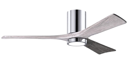 IR3HLK-CR-BW-52 Atlas Irene 52" Ceiling Fan in Polished Chrome with Barnwood Tone Blades