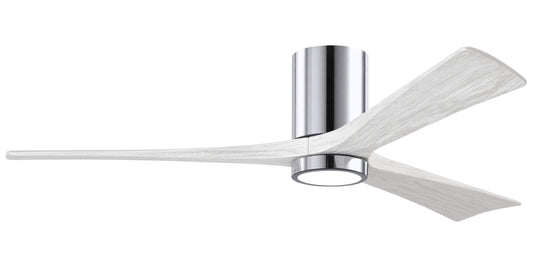 IR3HLK-CR-MWH-60 Atlas Irene 60" Ceiling Fan in Polished Chrome with Matte White Blades