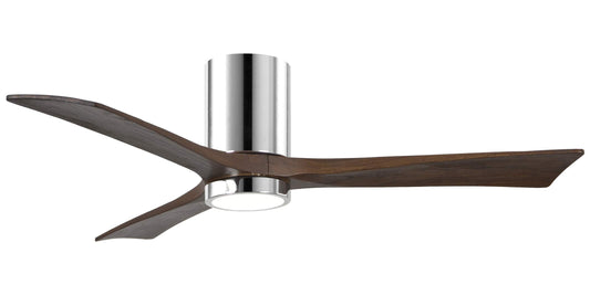 IR3HLK-CR-WA-52 Atlas Irene 52" Ceiling Fan in Polished Chrome with Walnut Tone Blades