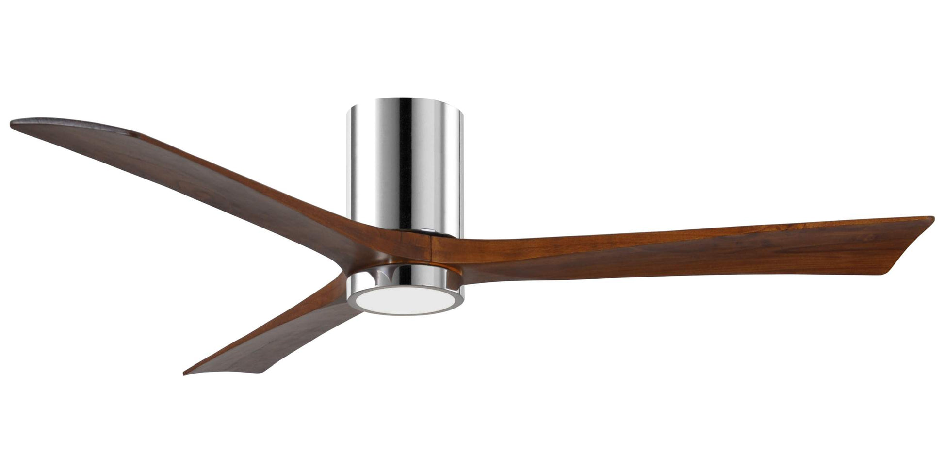 IR3HLK-CR-WA-60 Atlas Irene 60" Ceiling Fan in Polished Chrome with Walnut Tone Blades