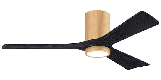 IR3HLK-LM-BK-52 Atlas Irene 52" Ceiling Fan in Light Maple with Matte Black Blades