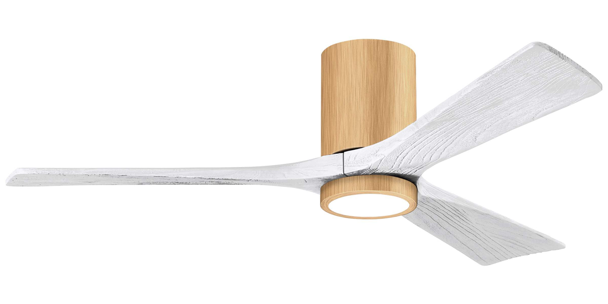 IR3HLK-LM-MWH-52 Atlas Irene 52" Ceiling Fan in Light Maple with Matte White Blades