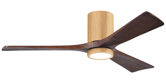 IR3HLK-LM-WA-52 Atlas Irene 52" Ceiling Fan in Light Maple with Walnut Tone Blades