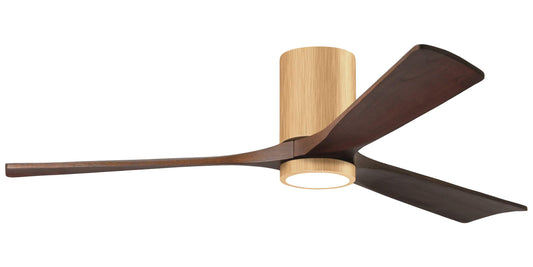 IR3HLK-LM-WA-60 Atlas Irene 60" Ceiling Fan in Light Maple with Walnut Tone Blades