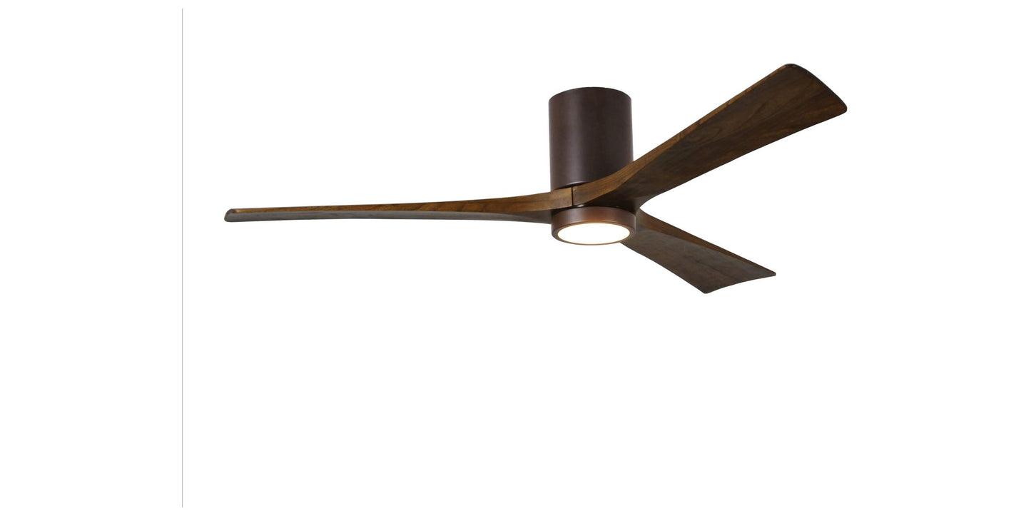 IR3HLK-TB-WA-60 Atlas Irene 60" Ceiling Fan in Textured Bronze with Walnut Tone Blades