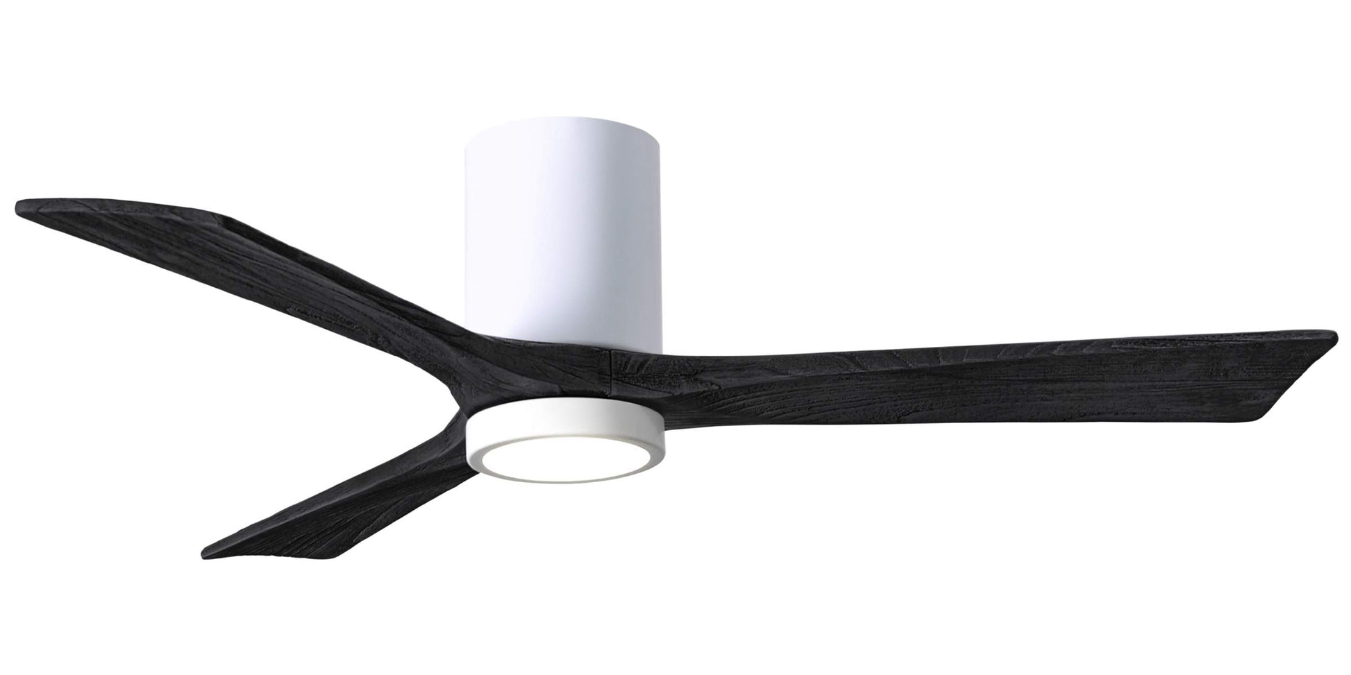 IR3HLK-WH-BK-52 Atlas Irene 52" Ceiling Fan in White with Matte Black Blades