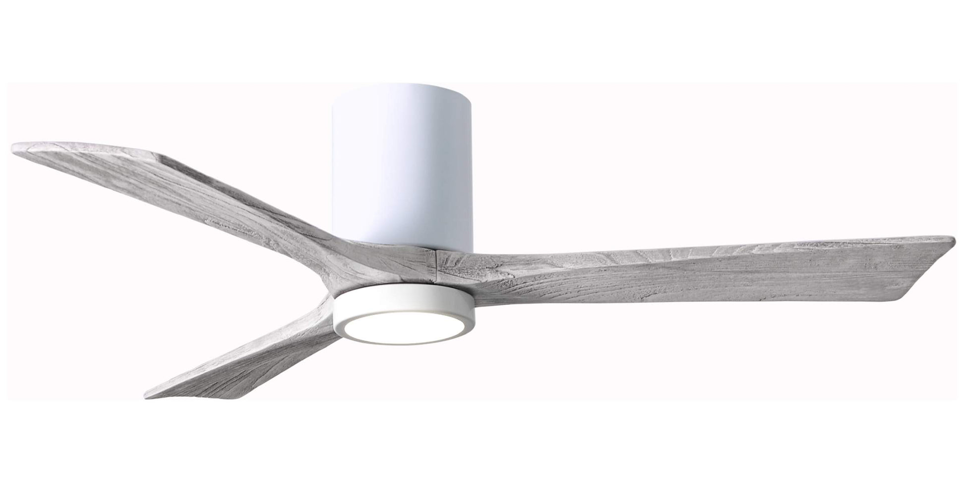 IR3HLK-WH-BW-52 Atlas Irene 52" Ceiling Fan in Gloss White with Barnwood Tone Blades