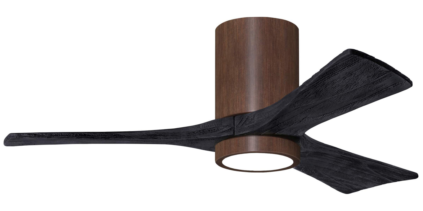 IR3HLK-WN-BK-42 Atlas Irene 42" Ceiling Fan in Walnut Tone with Matte Black Blades