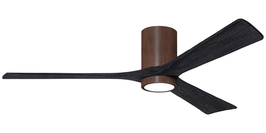 IR3HLK-WN-BK-60 Atlas Irene 60" Ceiling Fan in Walnut Tone with Matte Black Blades