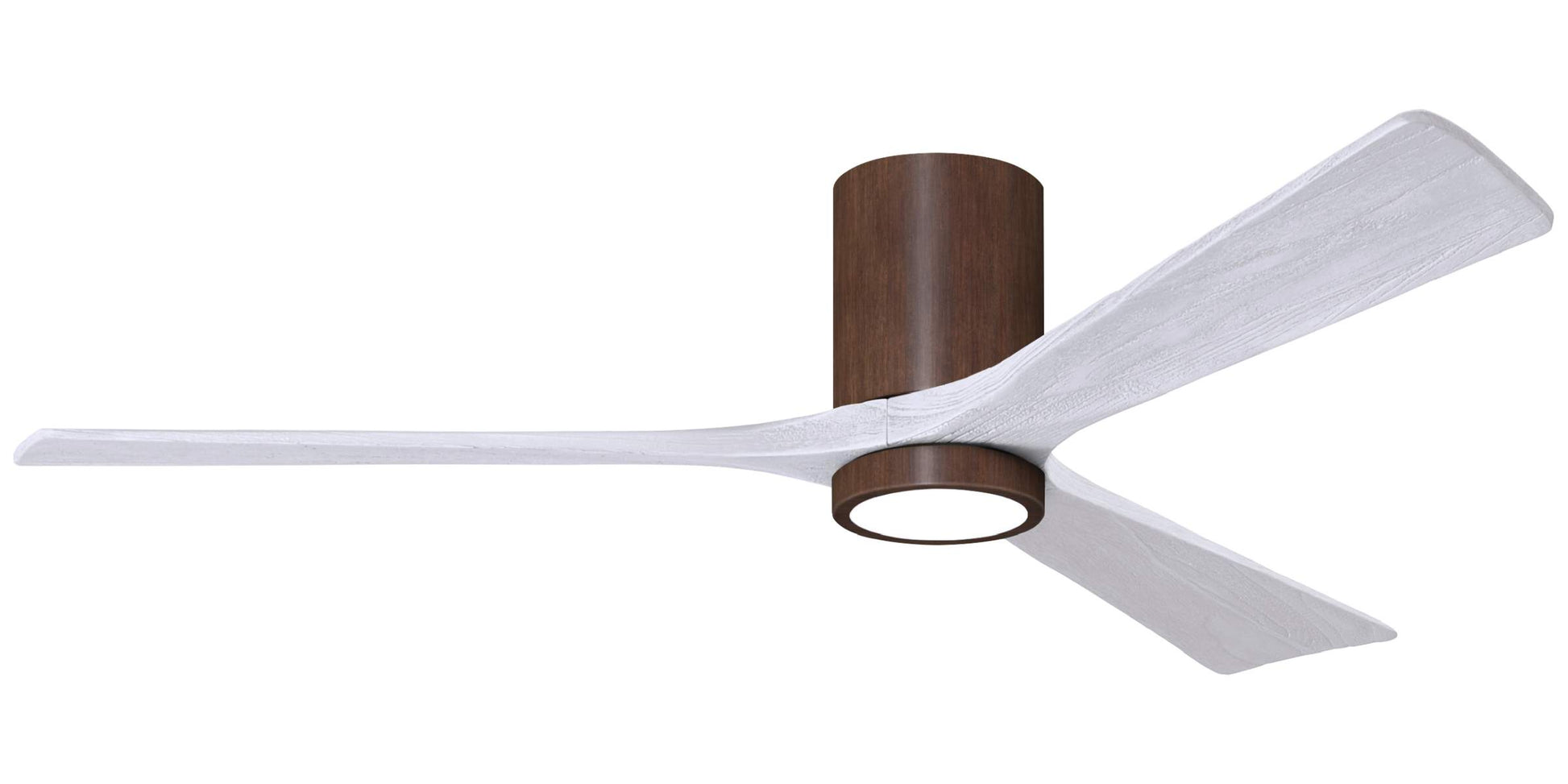 IR3HLK-WN-MWH-60 Atlas Irene 60" Ceiling Fan in Walnut Tone with Matte White Blades