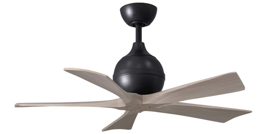 IR5-BK-GA-42 Atlas Irene 42" Ceiling Fan in Matte Black with Gray Ash Blades