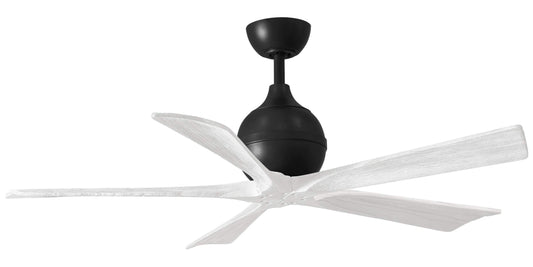 IR5-BK-MWH-52 Atlas Irene 52" Ceiling Fan in Matte Black with Matte White Blades