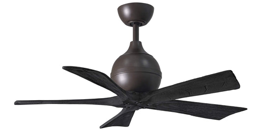 IR5-TB-BK-42 Atlas Irene 42" Ceiling Fan in Textured Bronze with Matte Black Blades