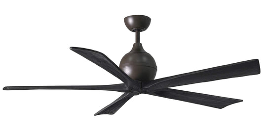 IR5-TB-BK-60 Atlas Irene 60" Ceiling Fan in Textured Bronze with Matte Black Blades