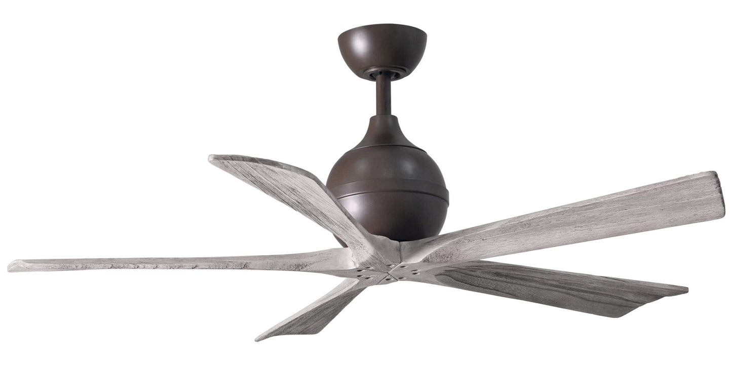 IR5-TB-BW-52 Atlas Irene 52" Ceiling Fan in Textured Bronze with Barnwood Tone Blades