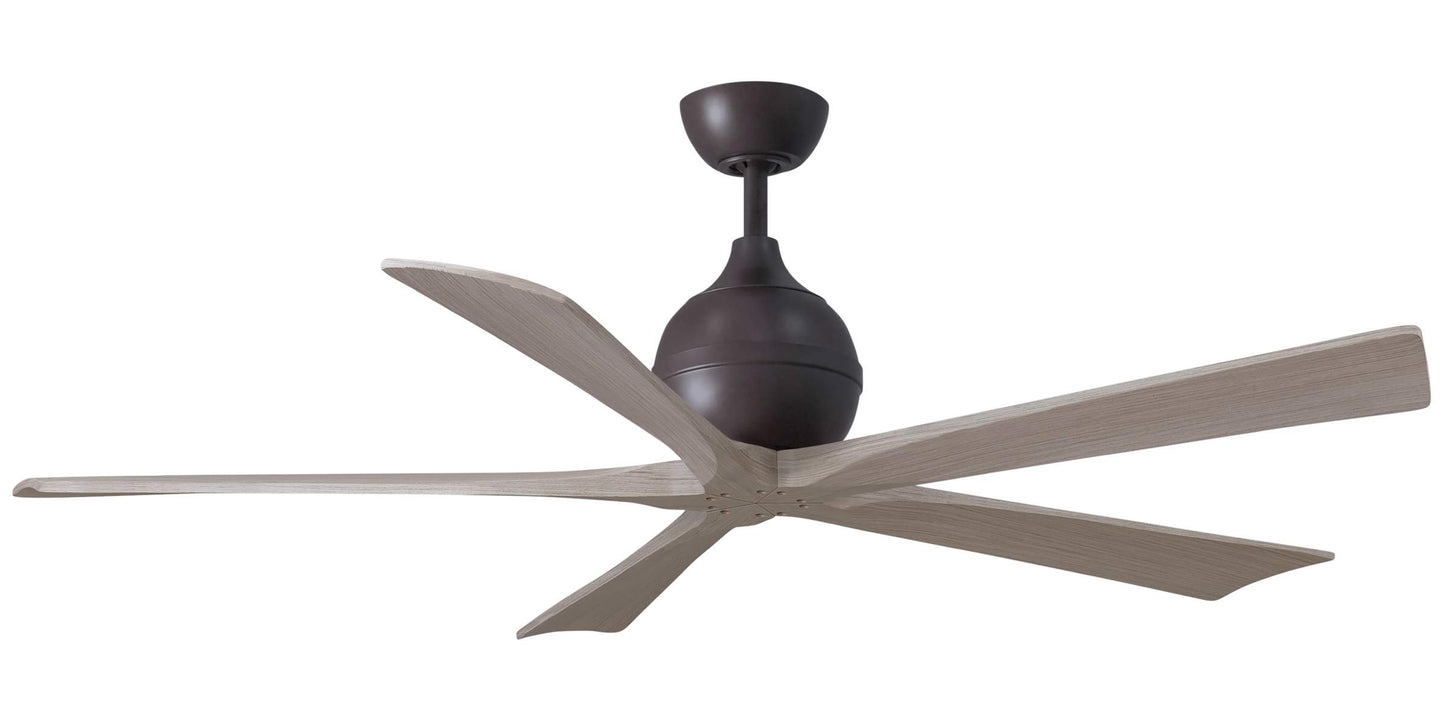 IR5-TB-GA-60 Atlas Irene 60" Ceiling Fan in Textured Bronze with Gray Ash Blades