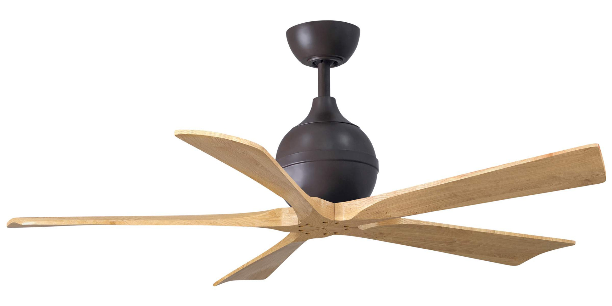 IR5-TB-LM-52 Atlas Irene 52" Ceiling Fan in Textured Bronze with Light Maple Blades