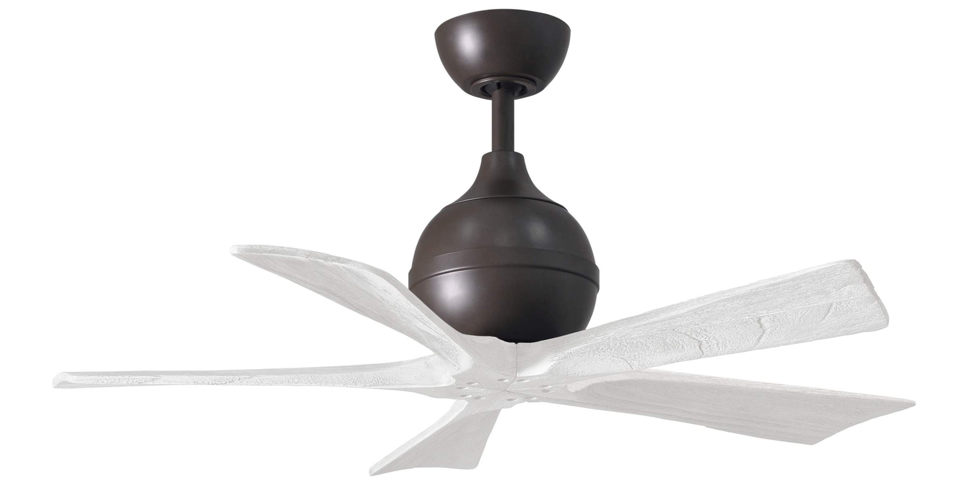 IR5-TB-MWH-42 Atlas Irene 42" Ceiling Fan in Textured Bronze with Matte White Blades