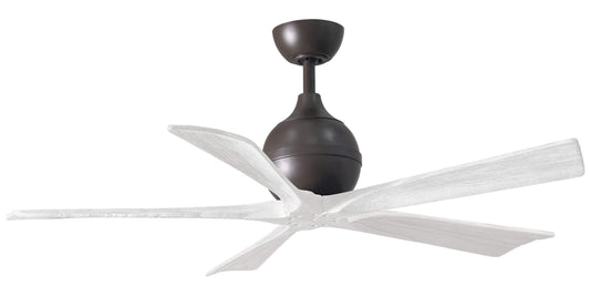 IR5-TB-MWH-52 Atlas Irene 52" Ceiling Fan in Textured Bronze with Matte White Blades