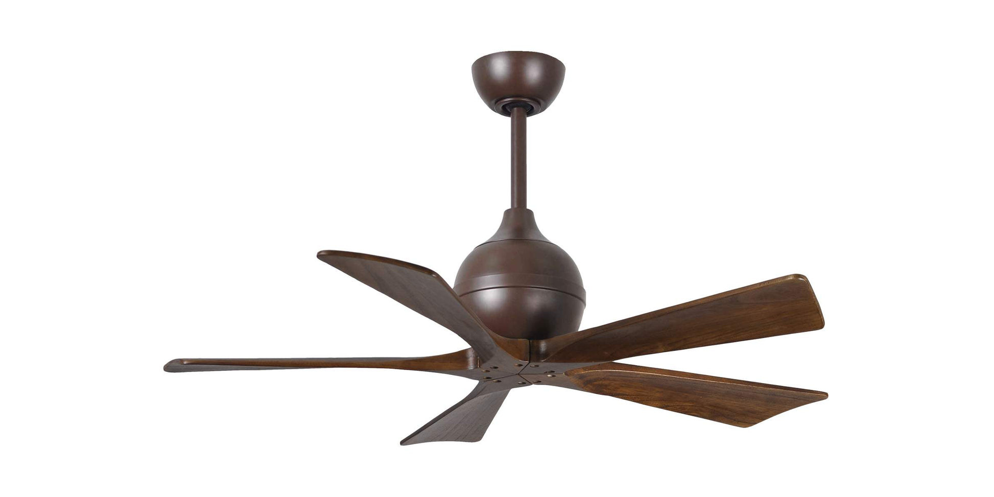 IR5-TB-WA-42 Atlas Irene 42" Ceiling Fan in Textured Bronze with Walnut Tone Blades