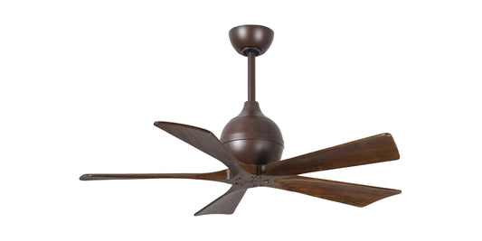 IR5-TB-WA-42 Atlas Irene 42" Ceiling Fan in Textured Bronze with Walnut Tone Blades