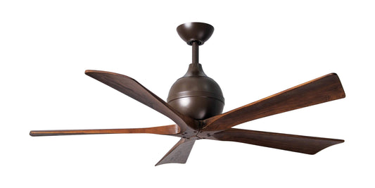 IR5-TB-WA-52 Atlas Irene 52" Ceiling Fan in Textured Bronze with Walnut Tone Blades