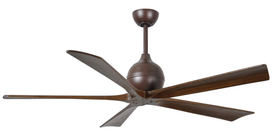 IR5-TB-WA-60 Atlas Irene 60" Ceiling Fan in Textured Bronze with Walnut Tone Blades