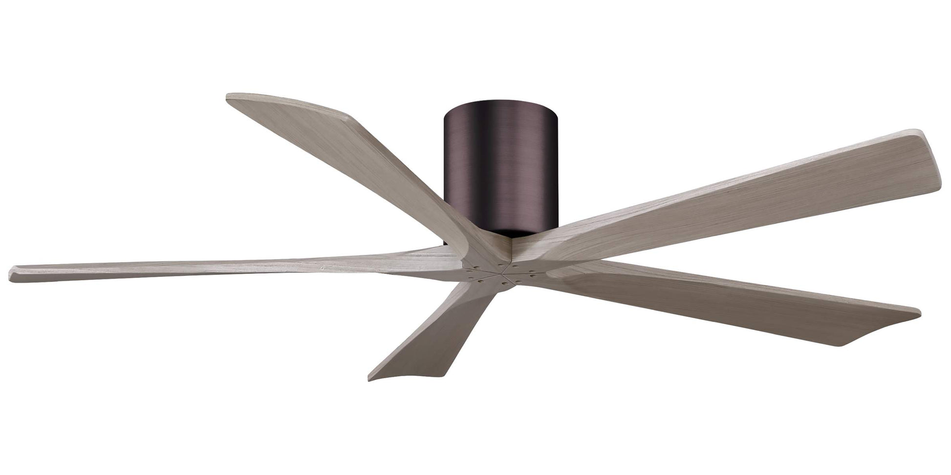 IR5H-BB-GA-60 Atlas Irene 60" Ceiling Fan in Brushed Bronze with Gray Ash Blades