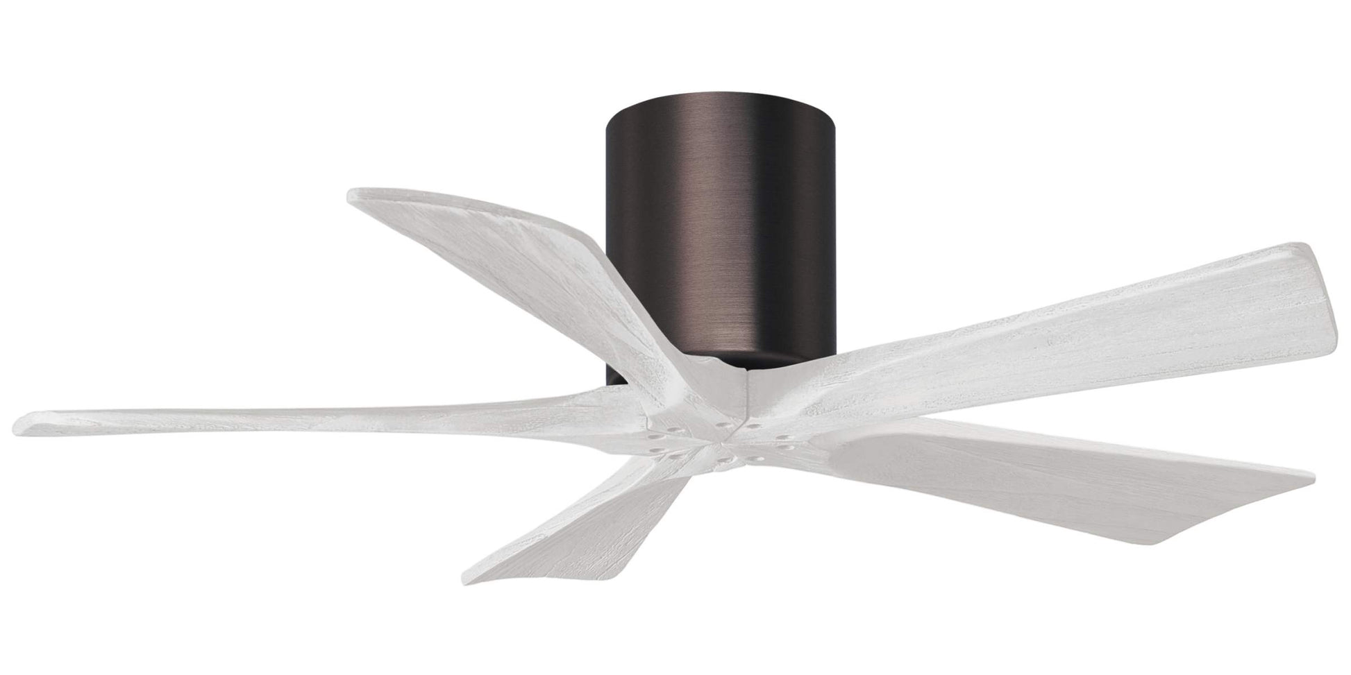 IR5H-BB-MWH-42 Atlas Irene 42" Ceiling Fan in Brushed Bronze with Matte White Blades