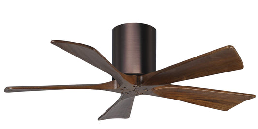 IR5H-BB-WA-42 Atlas Irene 42" Ceiling Fan in Brushed Bronze with Walnut Blades