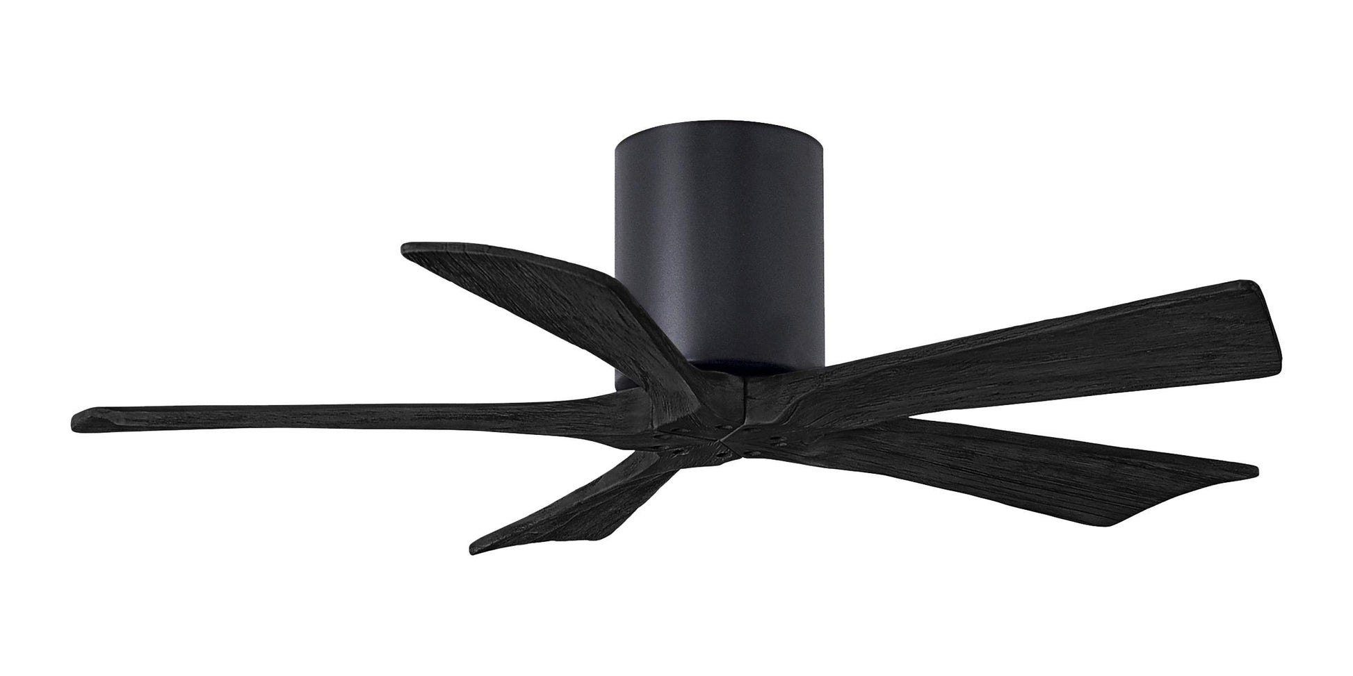 IR5H-BK-BK-42 Atlas Irene 42" Ceiling Fan in Matte Black with Matte Black Blades