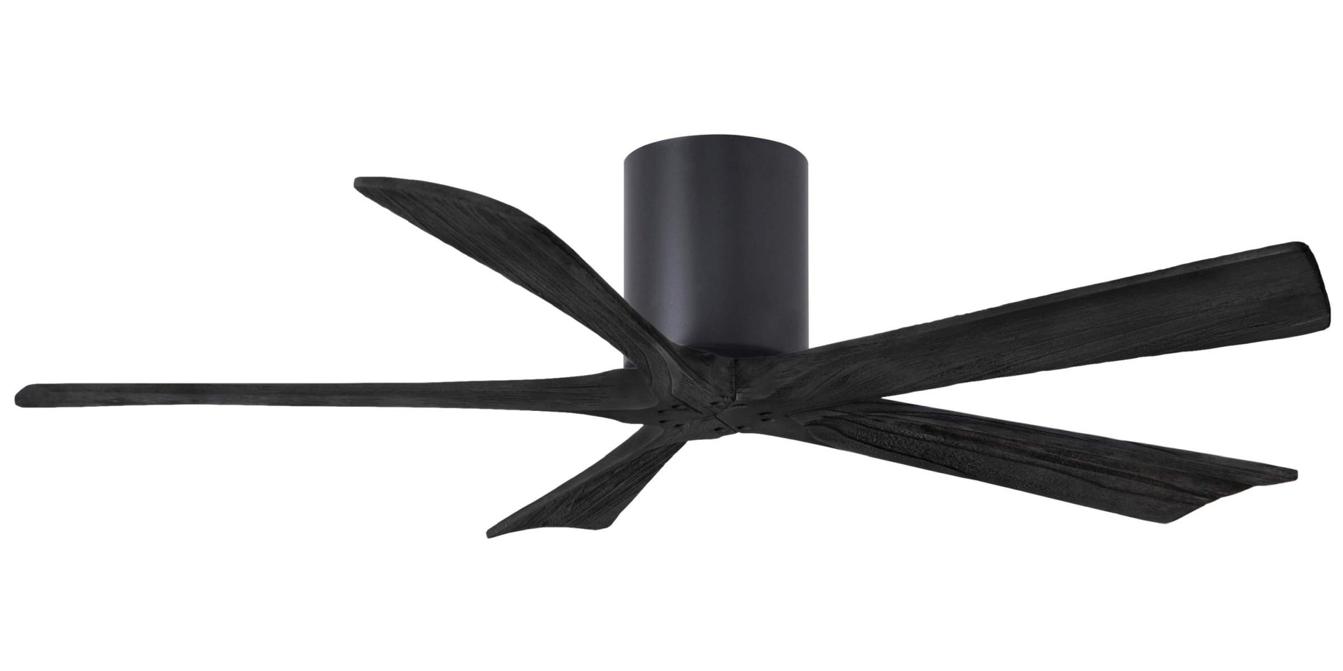 IR5H-BK-BK-52 Atlas Irene 52" Ceiling Fan in Matte Black with Matte Black Blades