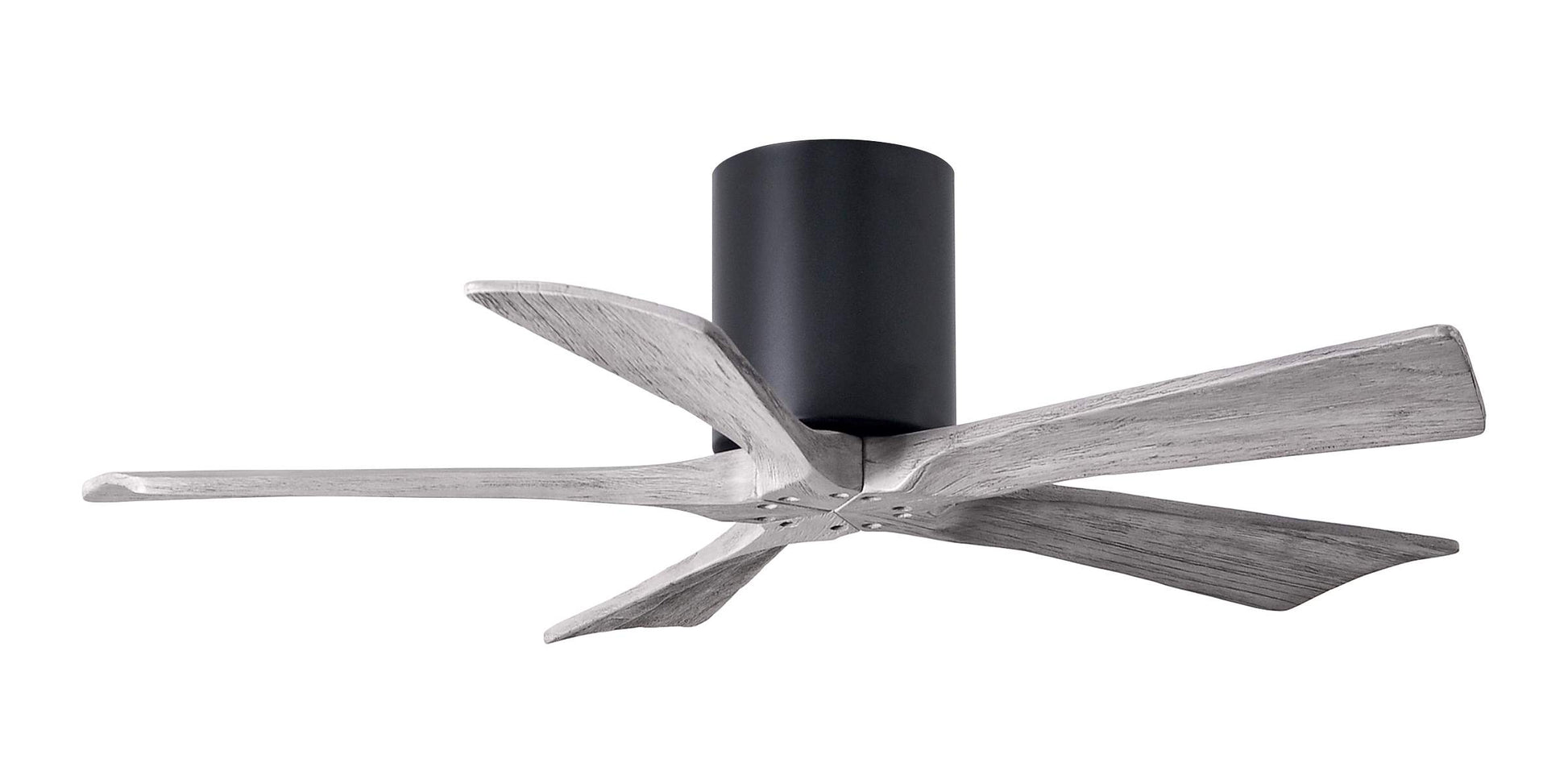 IR5H-BK-BW-42 Atlas Irene 42" Ceiling Fan in Matte Black with Barnwood Tone Blades