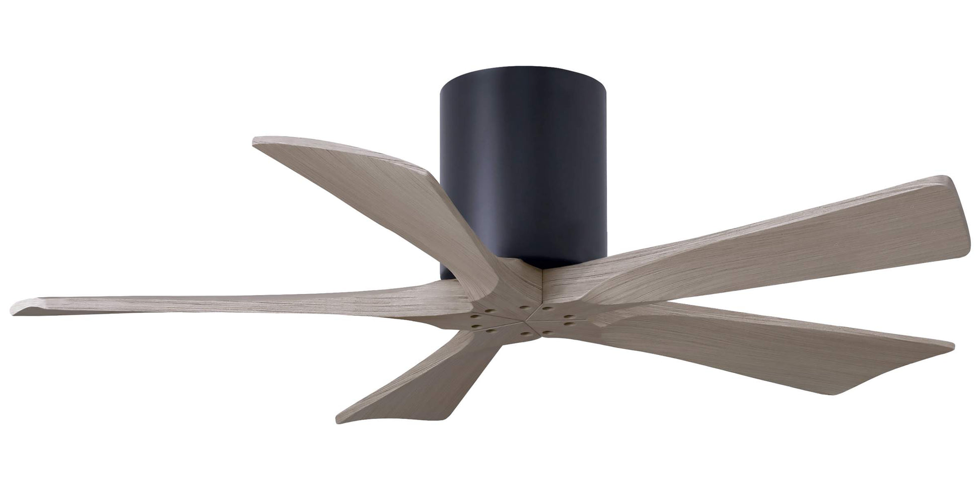 IR5H-BK-GA-42 Atlas Irene 42" Ceiling Fan in Matte Black with Gray Ash Blades