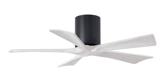 IR5H-BK-MWH-42 Atlas Irene 42" Ceiling Fan in Matte Black with Matte White Blades