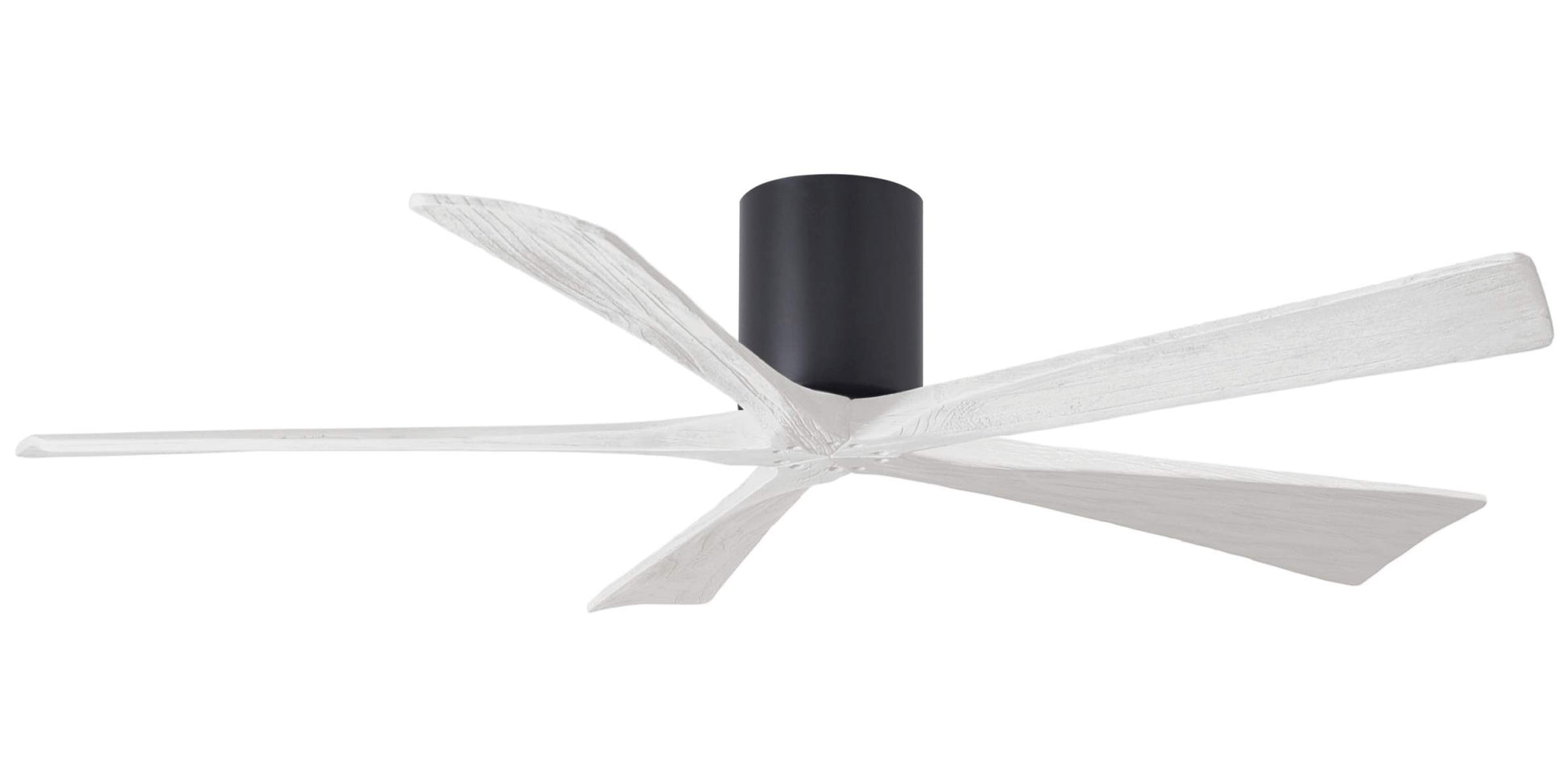 IR5H-BK-MWH-60 Atlas Irene 60" Ceiling Fan in Matte Black with Matte White Blades