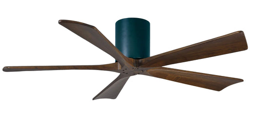 IR5H-BK-WA-52 Atlas Irene 52" Ceiling Fan in Matte Black with Walnut Tone Blades