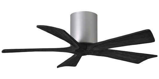 IR5H-BN-BK-42 Atlas Irene 42" Ceiling Fan in Brushed Nickel with Matte Black Blades