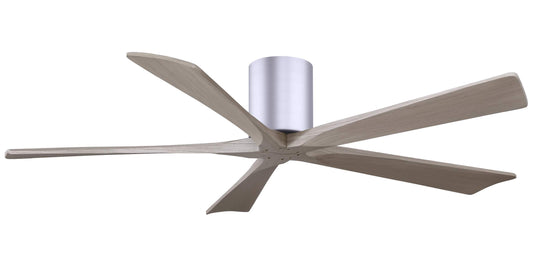 IR5H-BN-GA-60 Atlas Irene 60" Ceiling Fan in Brushed Nickel with Gray Ash Blades