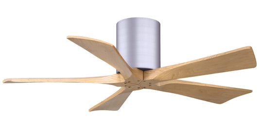 IR5H-BN-LM-42 Atlas Irene 42" Ceiling Fan in Brushed Nickel with Light Maple Blades